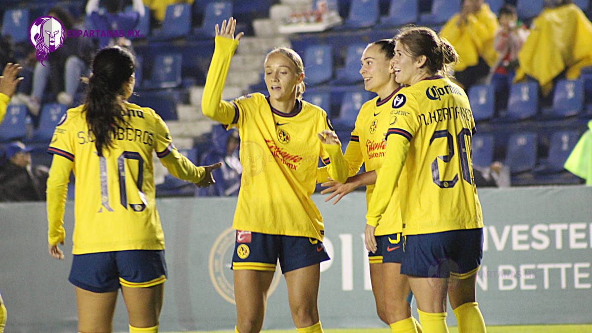 América Femenil arrasa 7-0 al Vancouver Whitecaps en su debut en la Concachampions